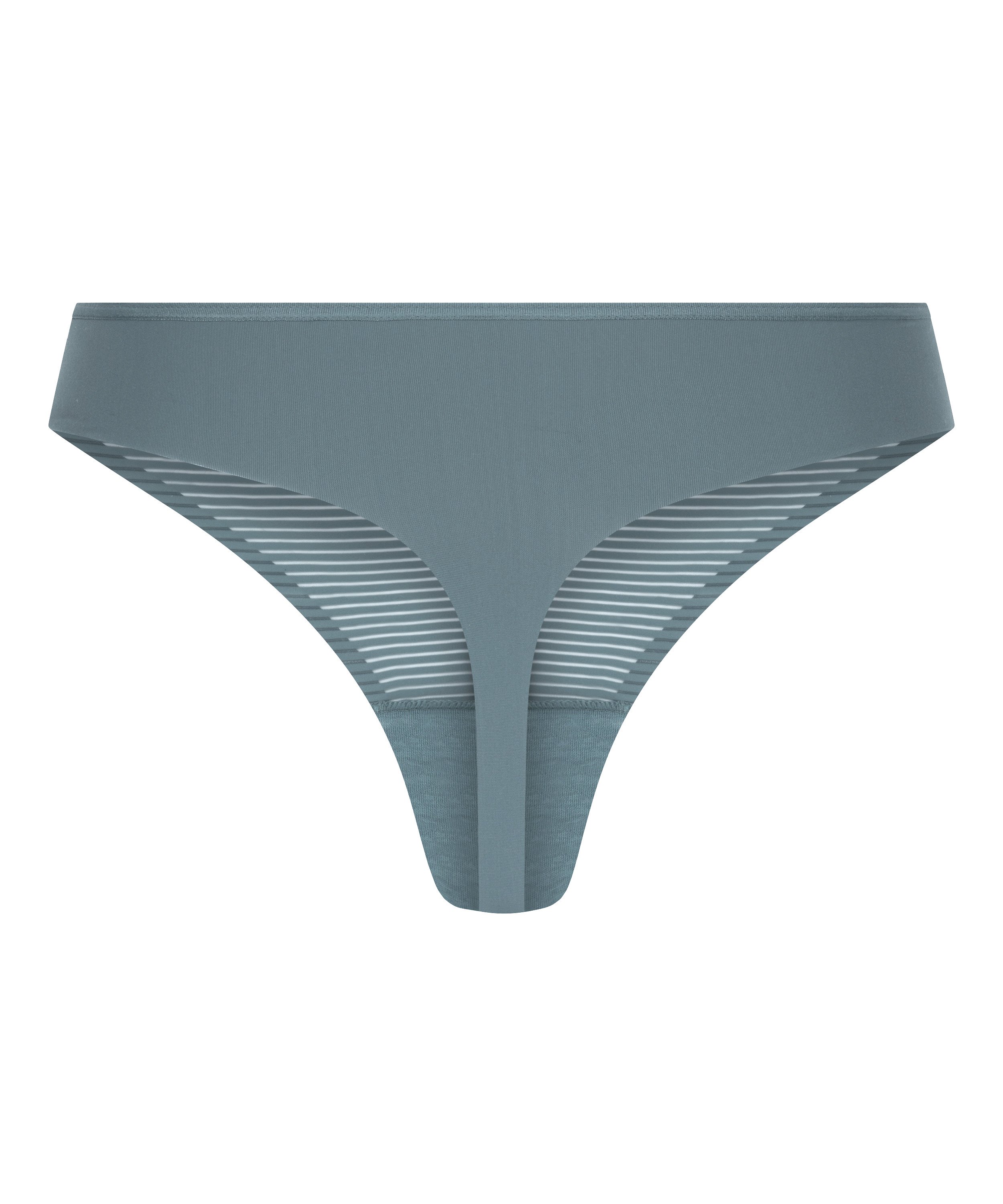 Tanga invisible Stripe mesh, Gris, main