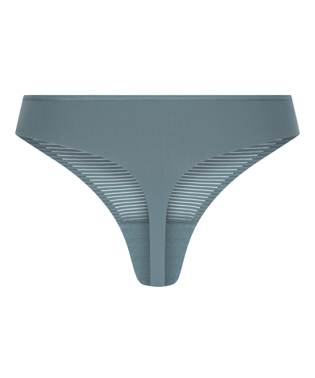 Tanga invisible Stripe mesh, Gris