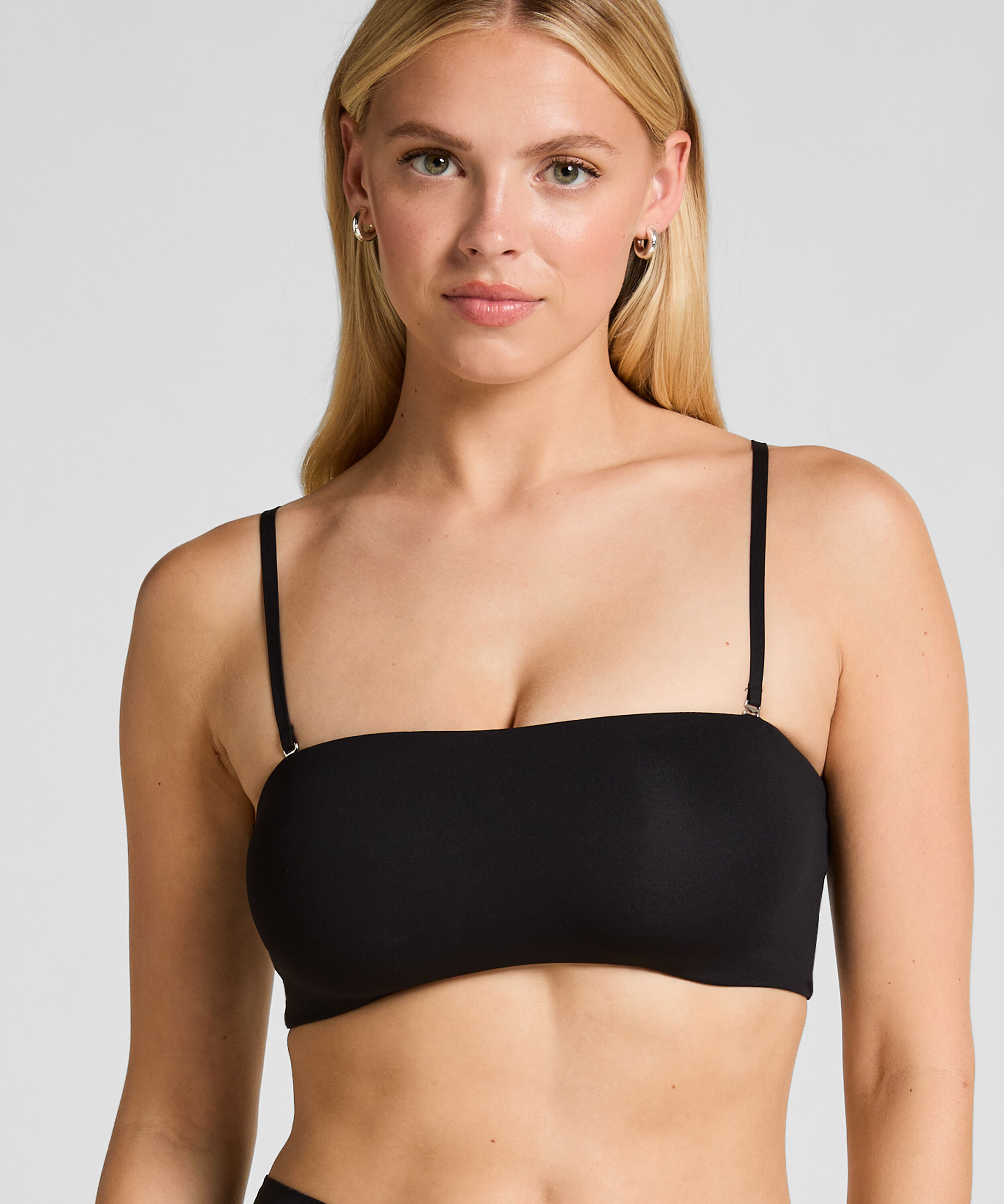Bandeau Bralette Smooth, Negro