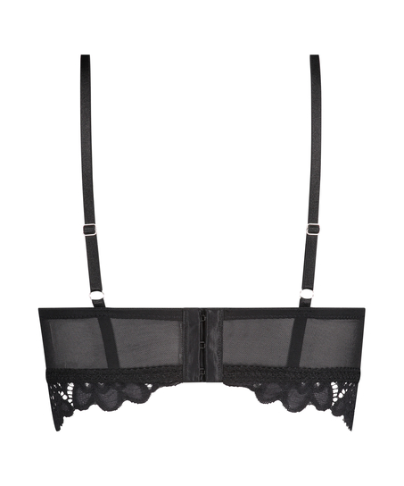 Sujetador preformado sin aros longline Shiloh, Negro