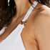 Top de bikini push-up Duran Copa A - E, Blanco