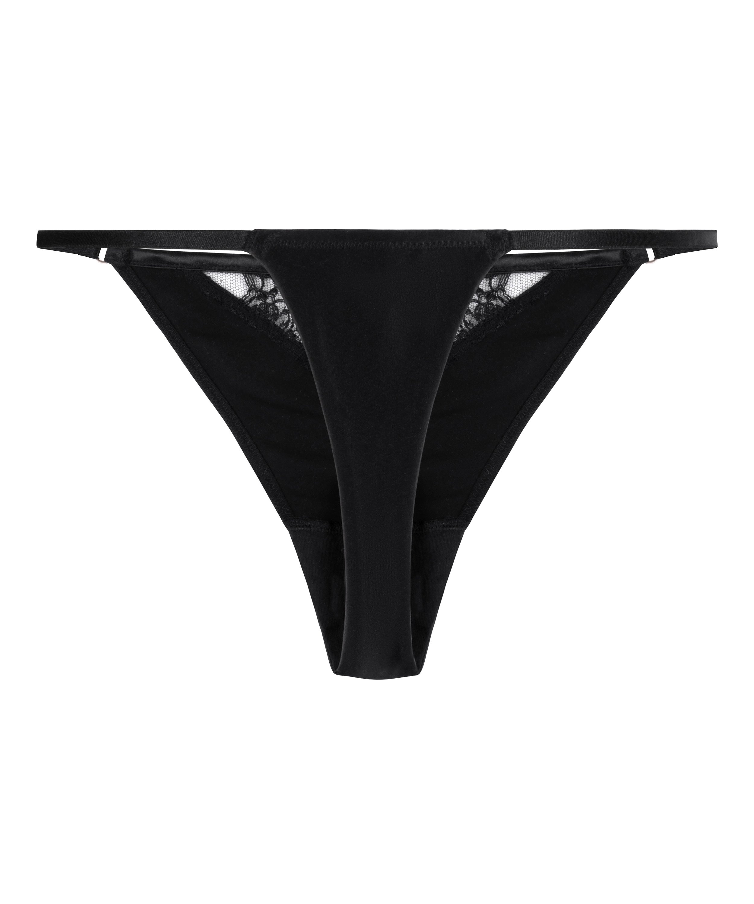 Tanga de corte alto Catherine, Negro, main