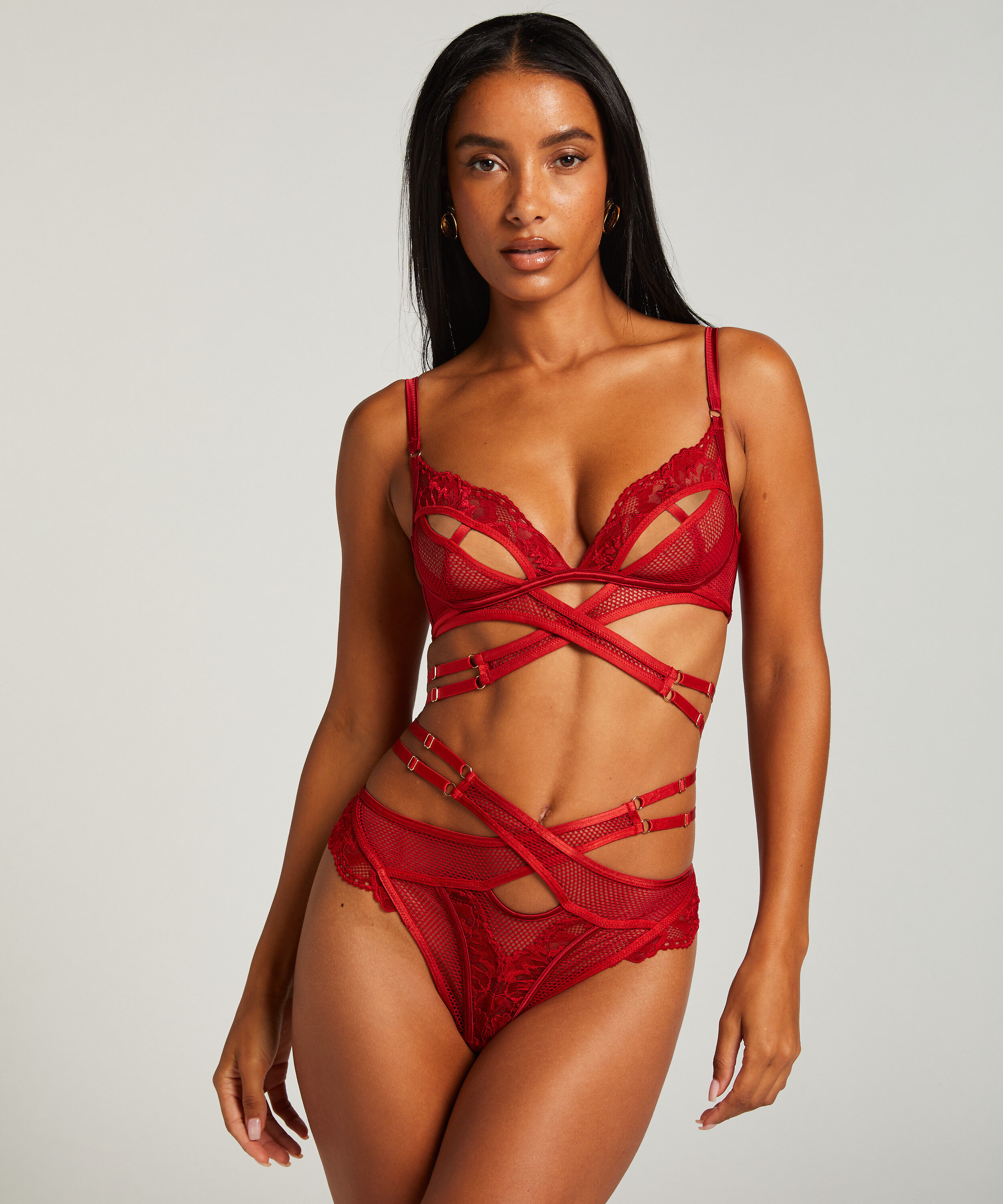 Bralette Pleasure, Rojo