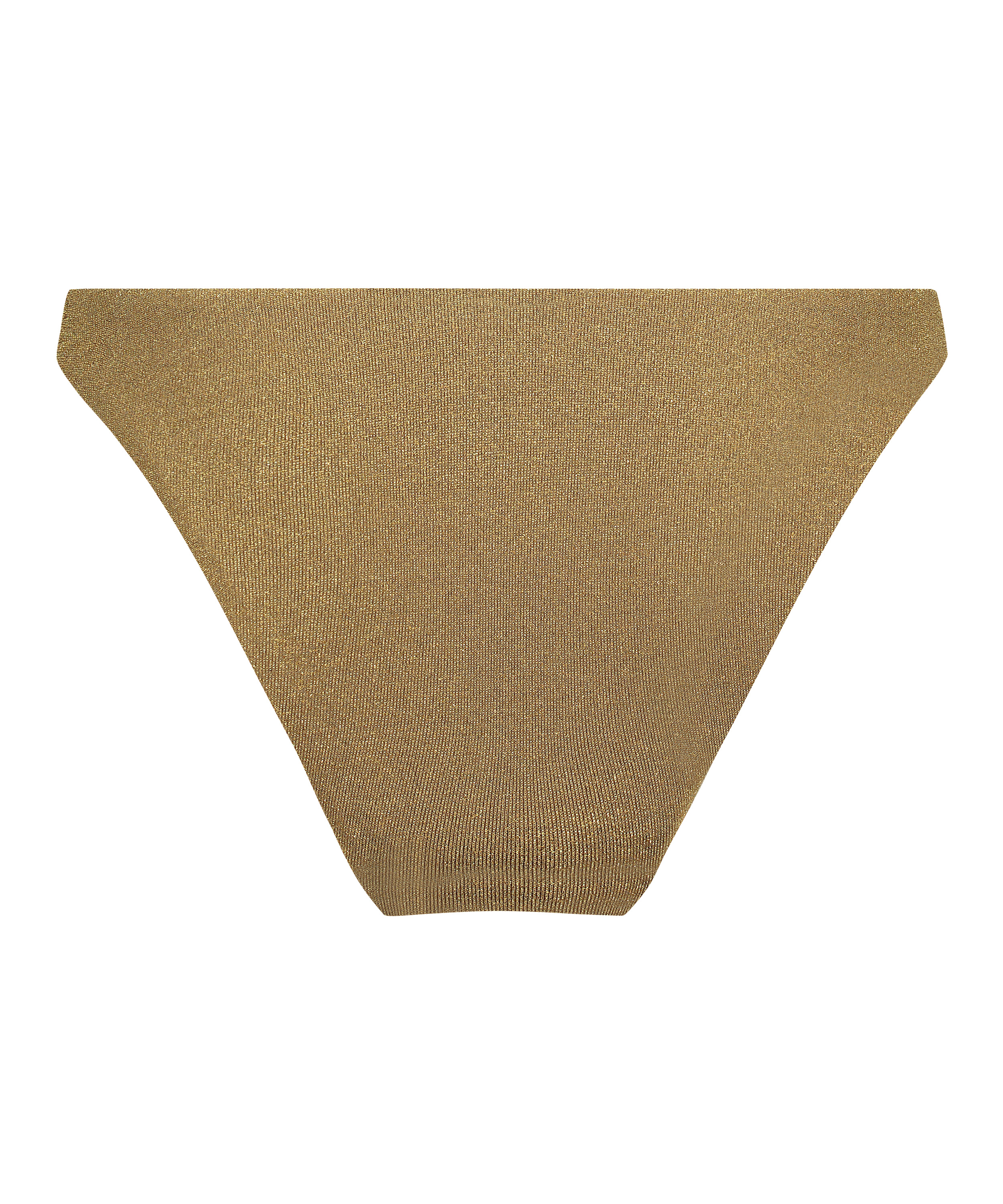 Braguita de Bikini de Corte Alto Goldie Shimmer, Amarillo, main