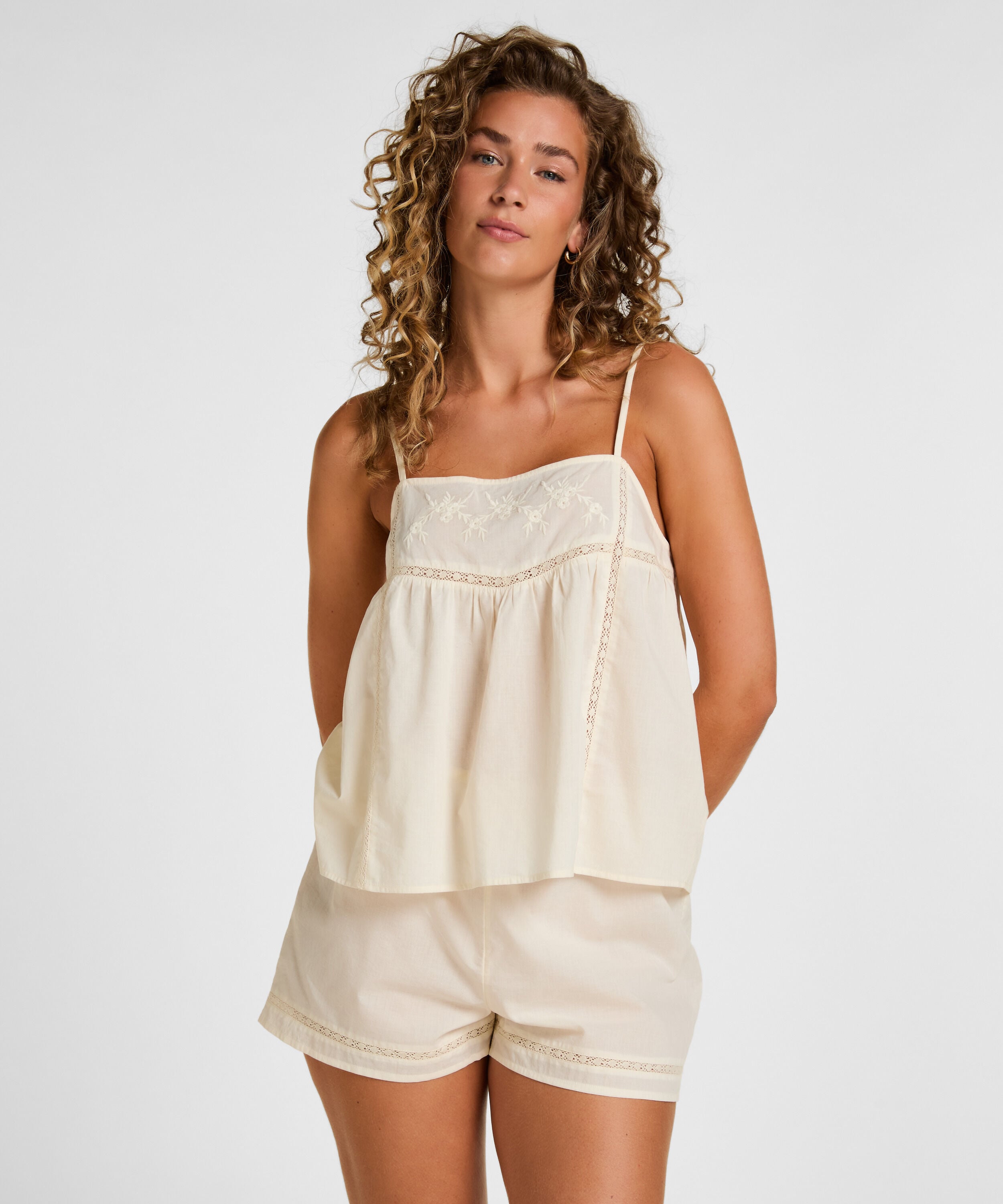 Short de Pijama, Blanco Short de Pijama, Blanco