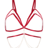 Top de bralette chain, Rojo