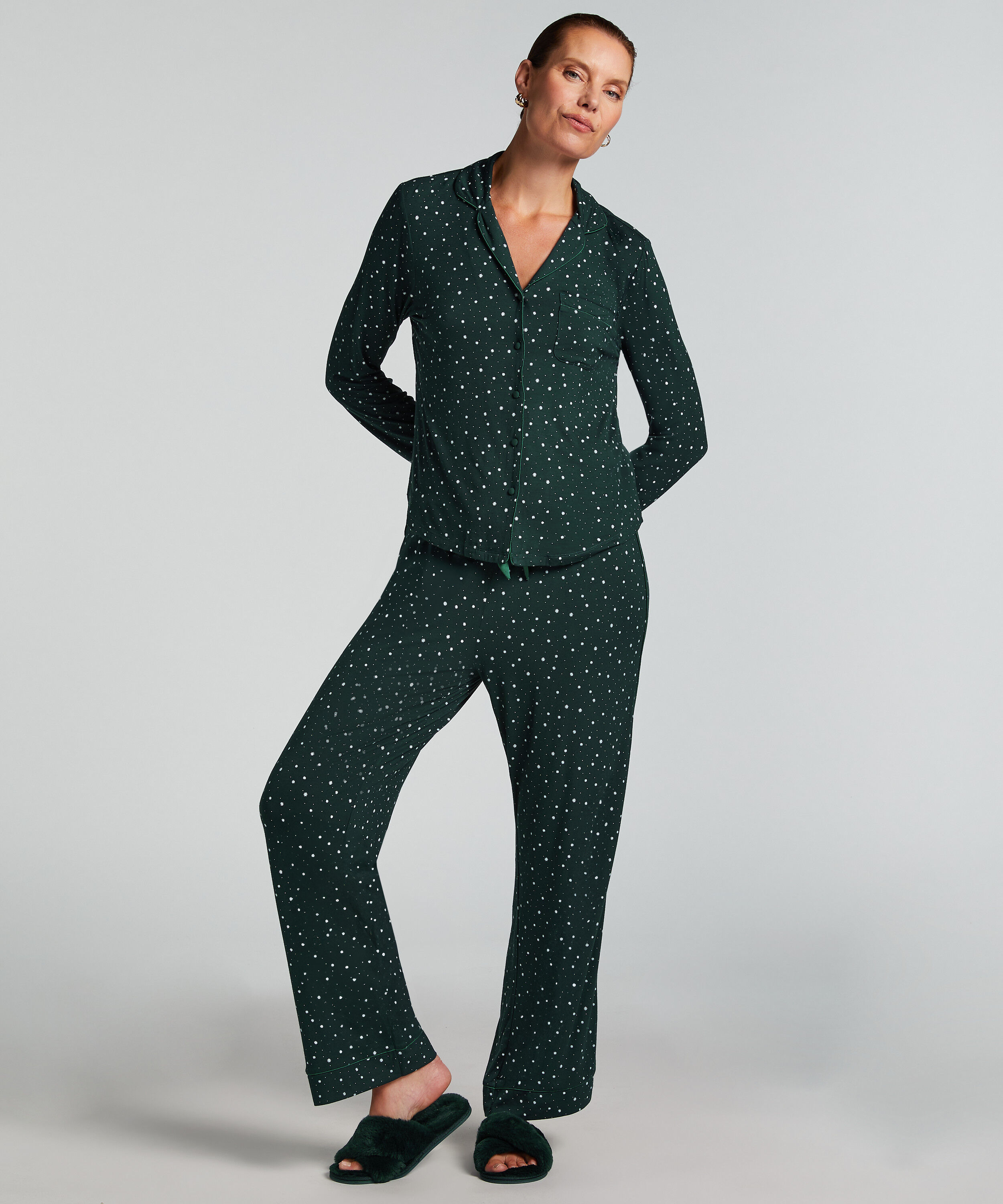Pantalón de pijama Jersey, Verde