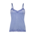 Camiseta top Velours Lace, Azul