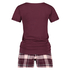 Conjunto de pijama corto, Rojo