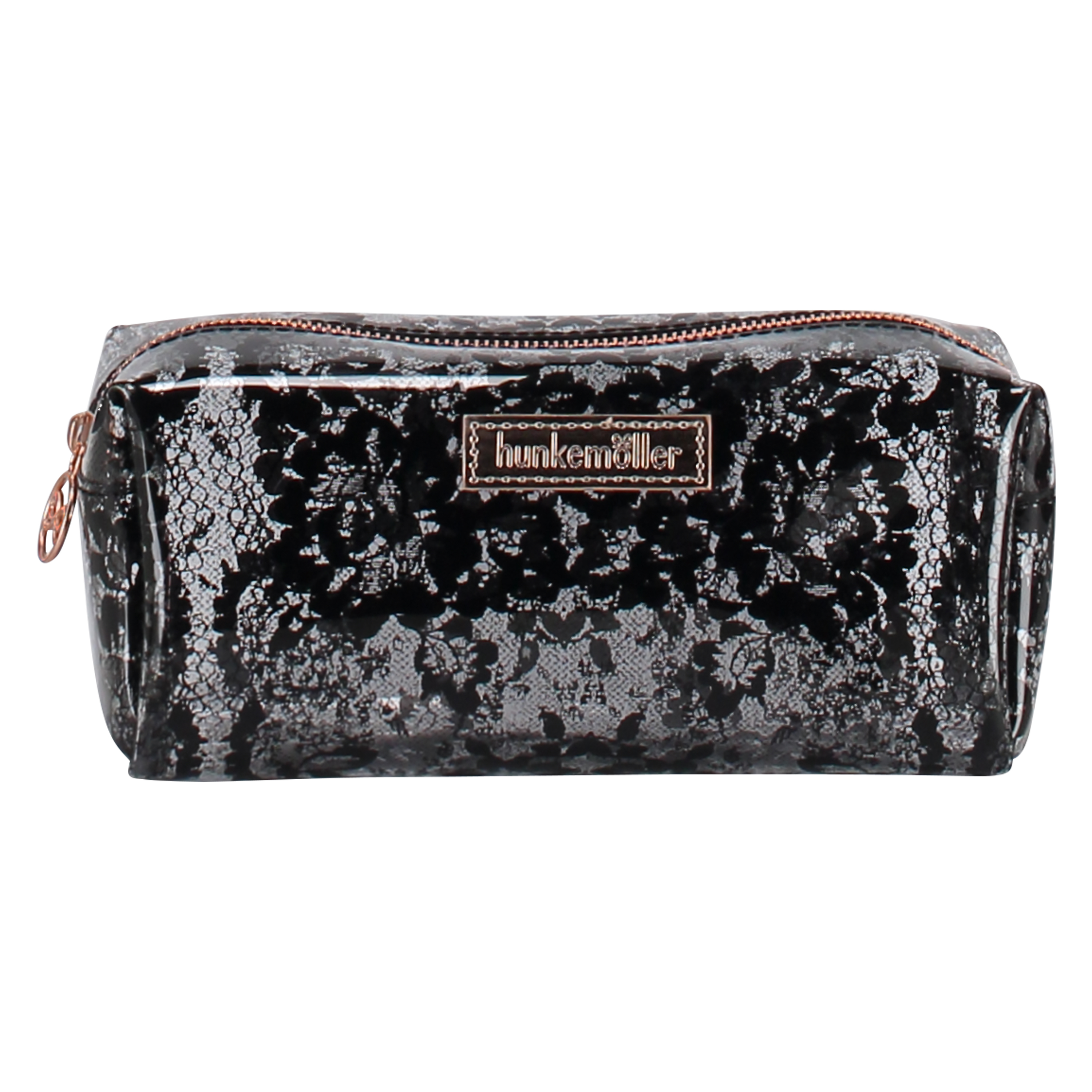 Neceser de maquillaje Stripe Plastic, Rosa, main