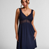 Vestido lencero Nora Lace, Azul