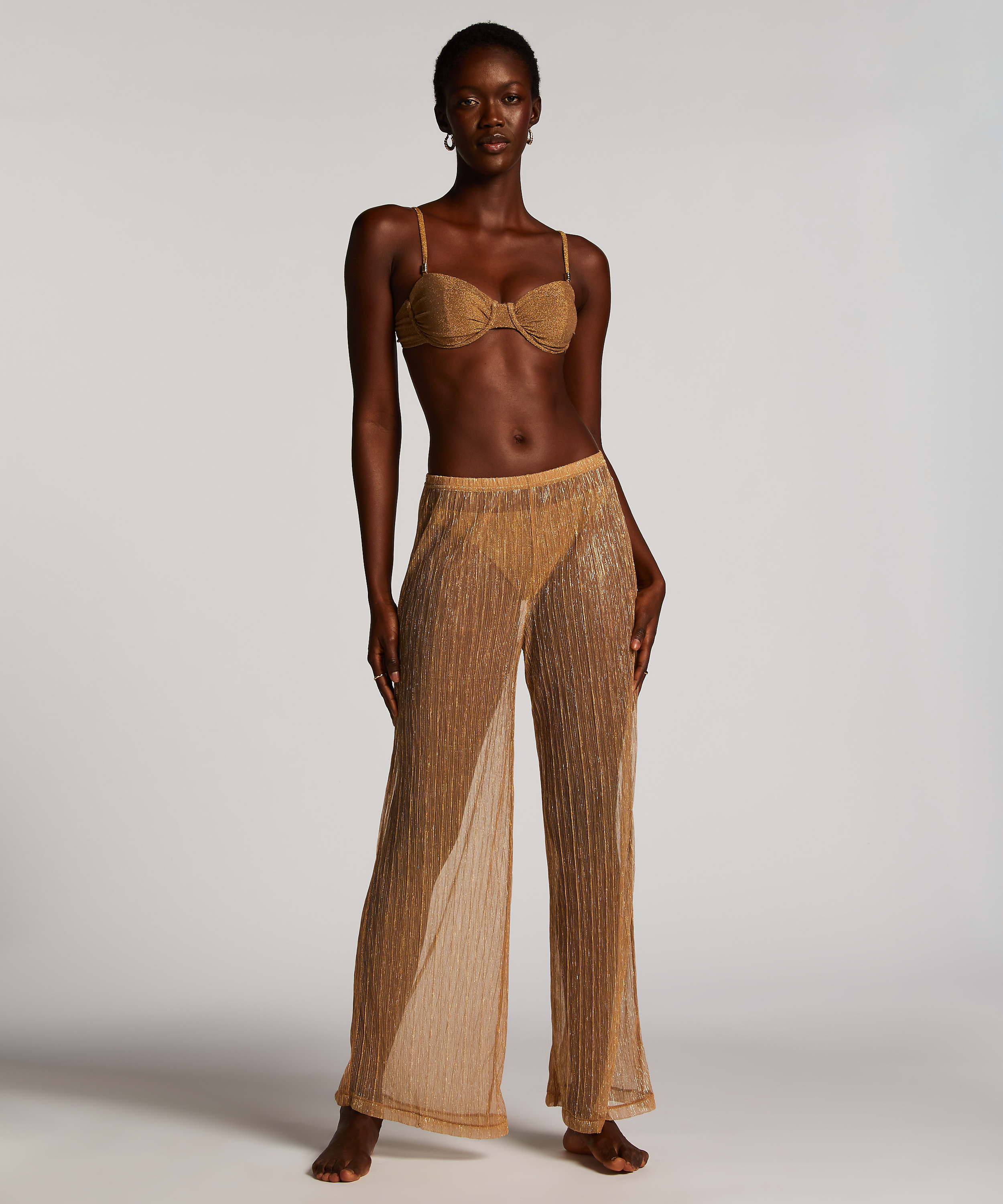 Pantalones de playa Shimmer Goldie, Amarillo, main