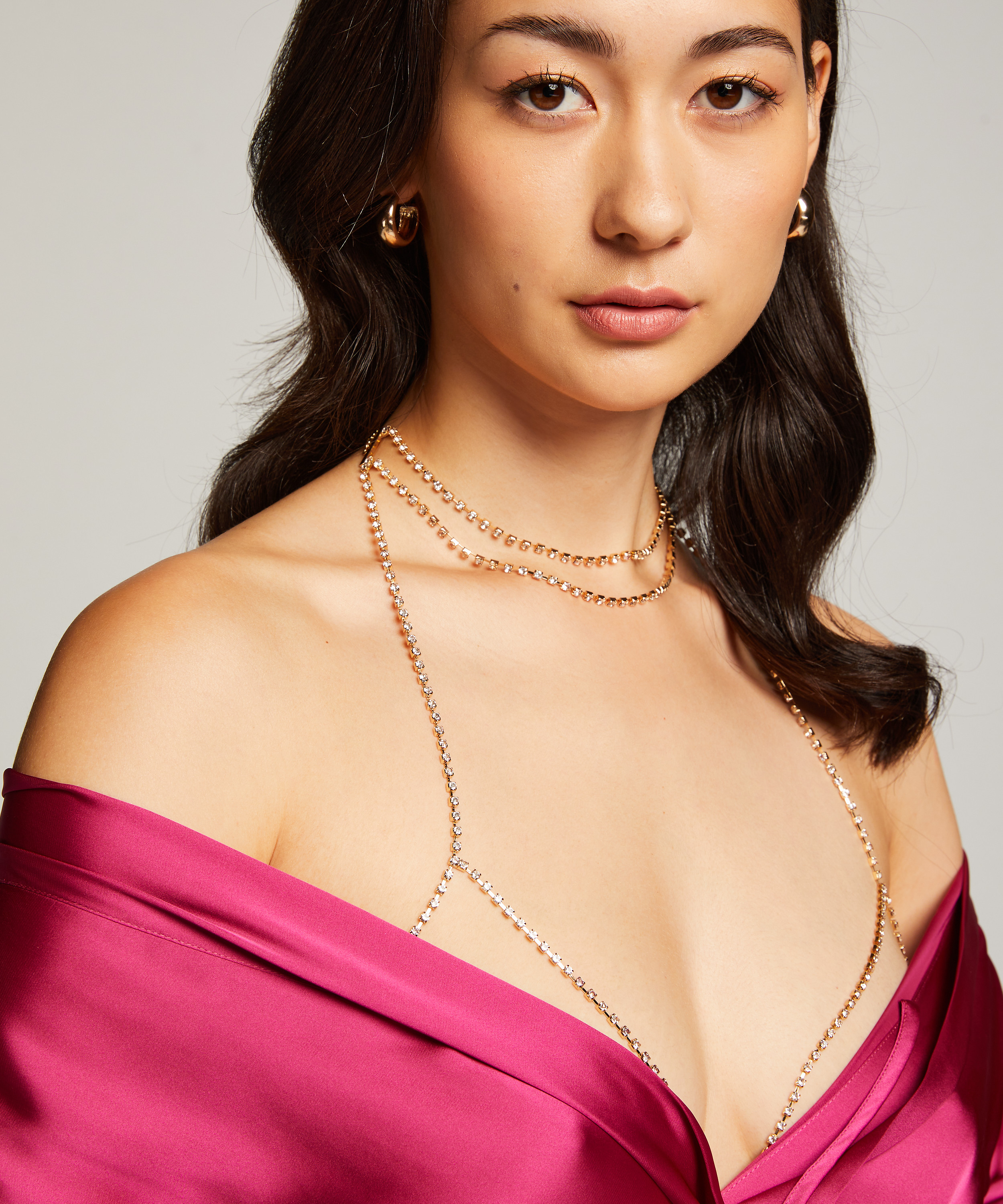 Bodi de arnés y cadenas, Amarillo, main