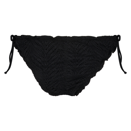 Braguita de Bikini Crochet, Negro