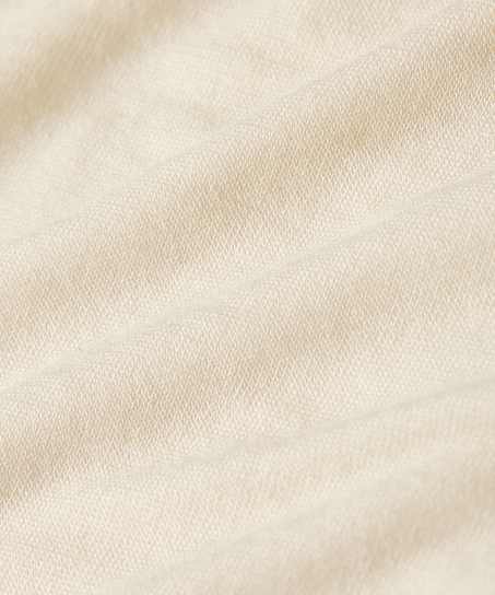 Camiseta super suave de cachemir con escote barco, Blanco