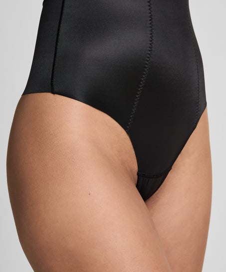 Tanga scuba moldeador de cintura alta, Negro