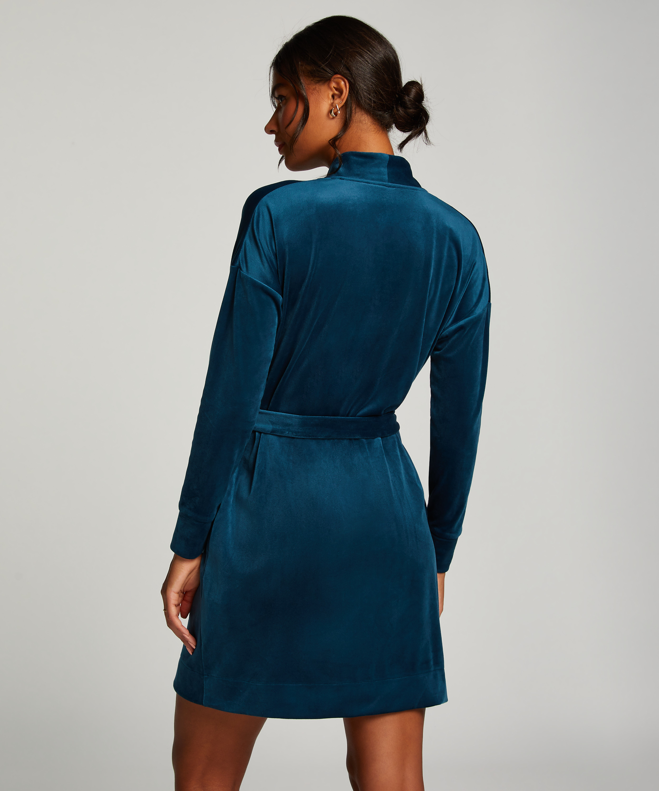 Albornoz Velours, Azul, main