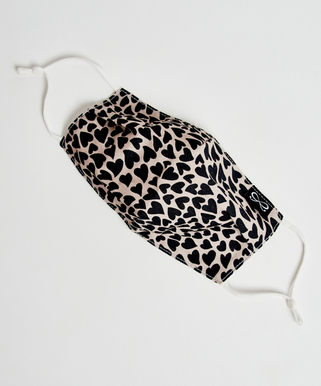 Mascarilla de algod&oacute;n, Marr&oacute;n