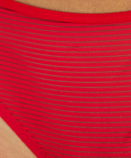 Tanga invisible Stripe mesh, Rojo