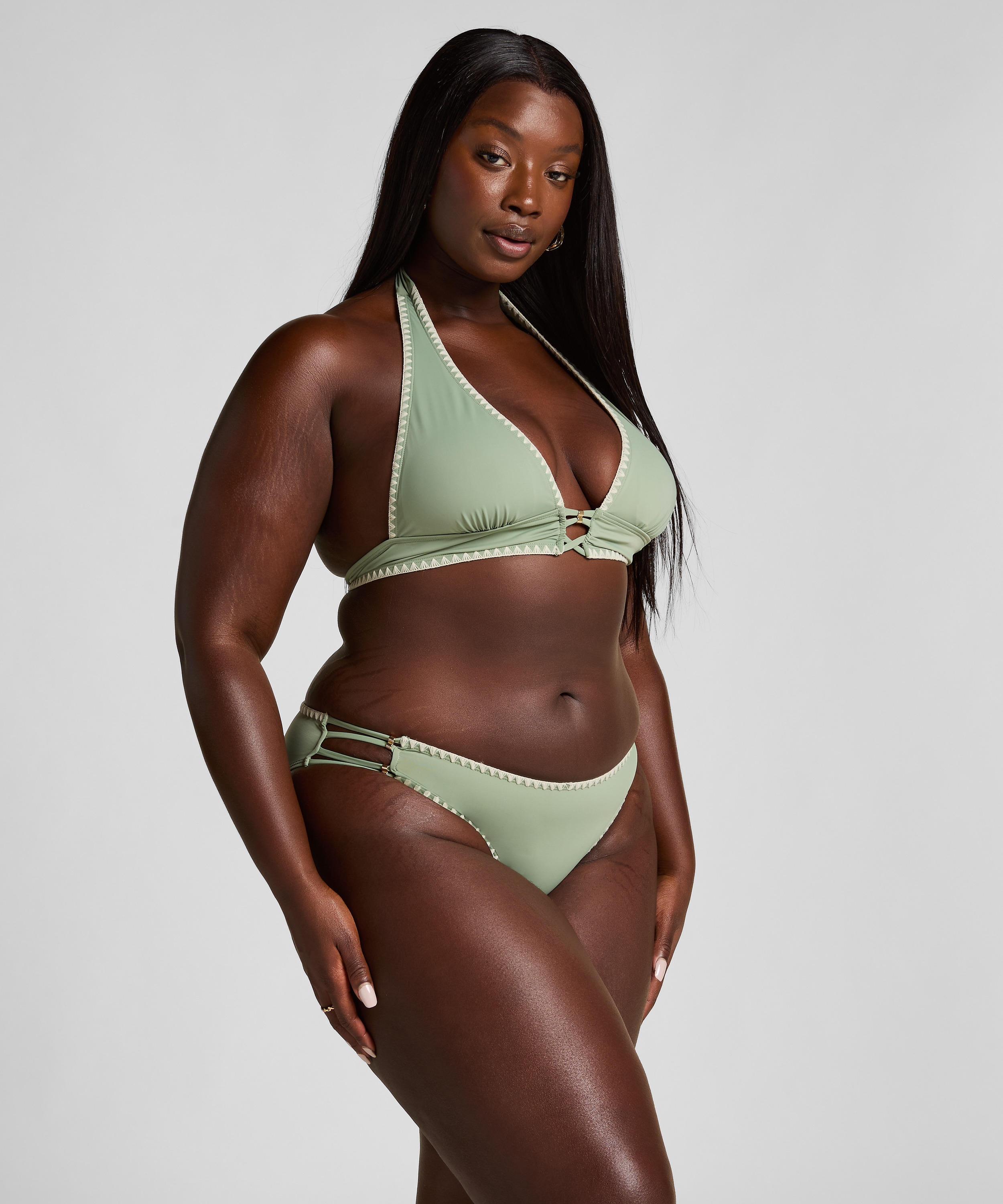 Top de bikini de triángulo Joburg, Verde, main