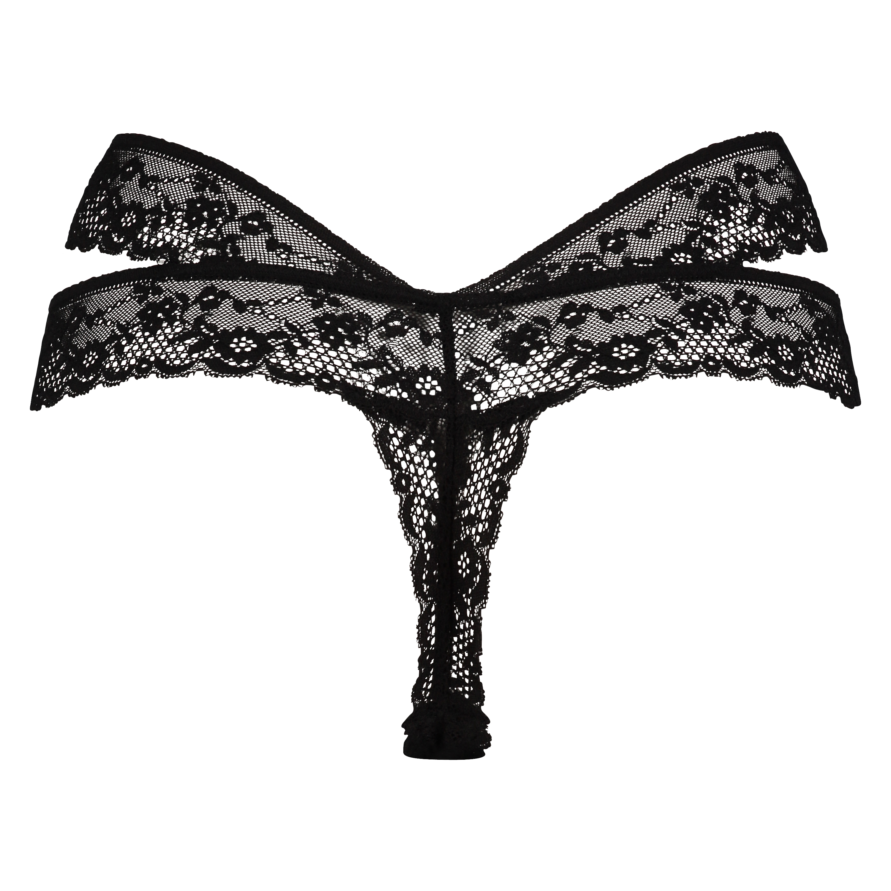 Tanga en forma de V Jasmin wow, Negro, main