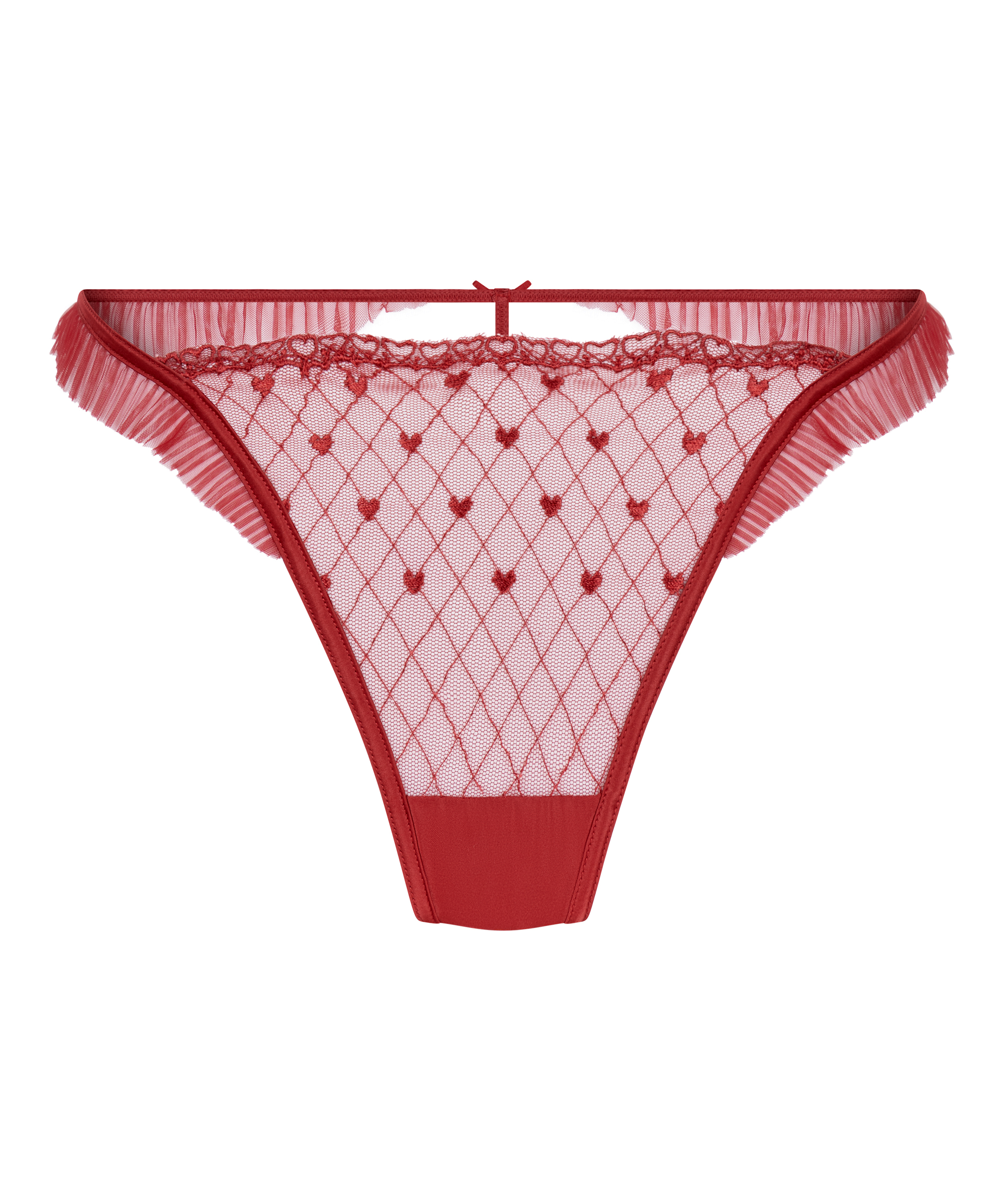 Tanga de talle alto Cordelie, Rojo, main