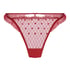 Tanga de talle alto Cordelie, Rojo