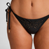 Braguita de bikini Boho Cheeky, Negro