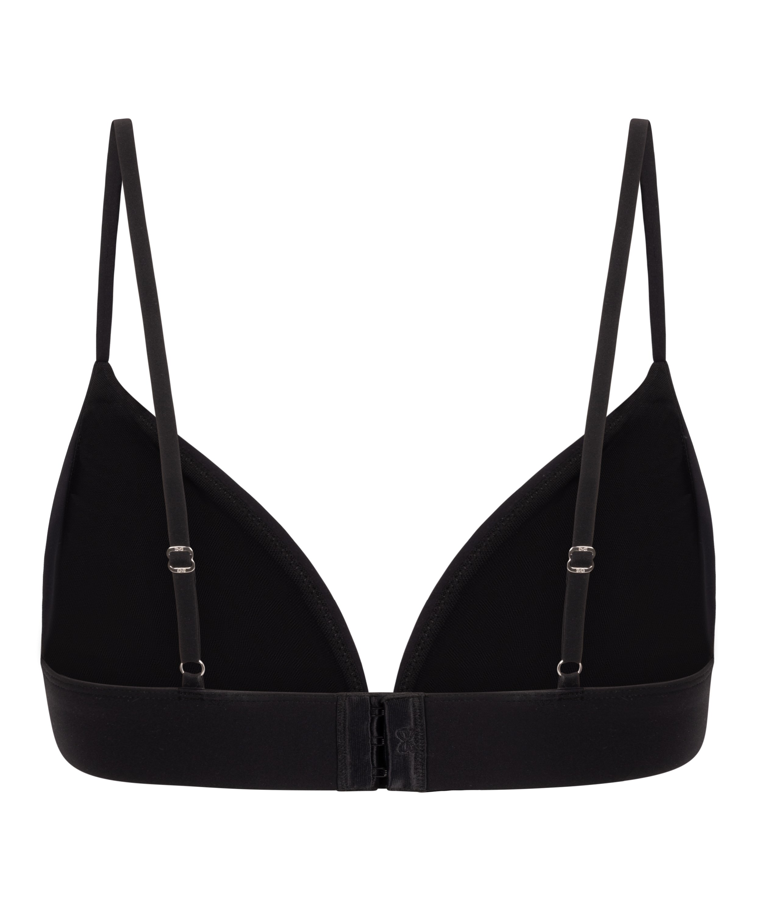 Triangular Bralette Smooth, Negro, main