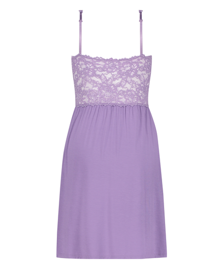 Vestido lencero Nora Lace, Morado