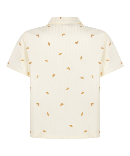 Top a rayas de algod&oacute;n Jacket, Amarillo