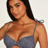 Top de bikini con aros preformado Seychelles, Azul