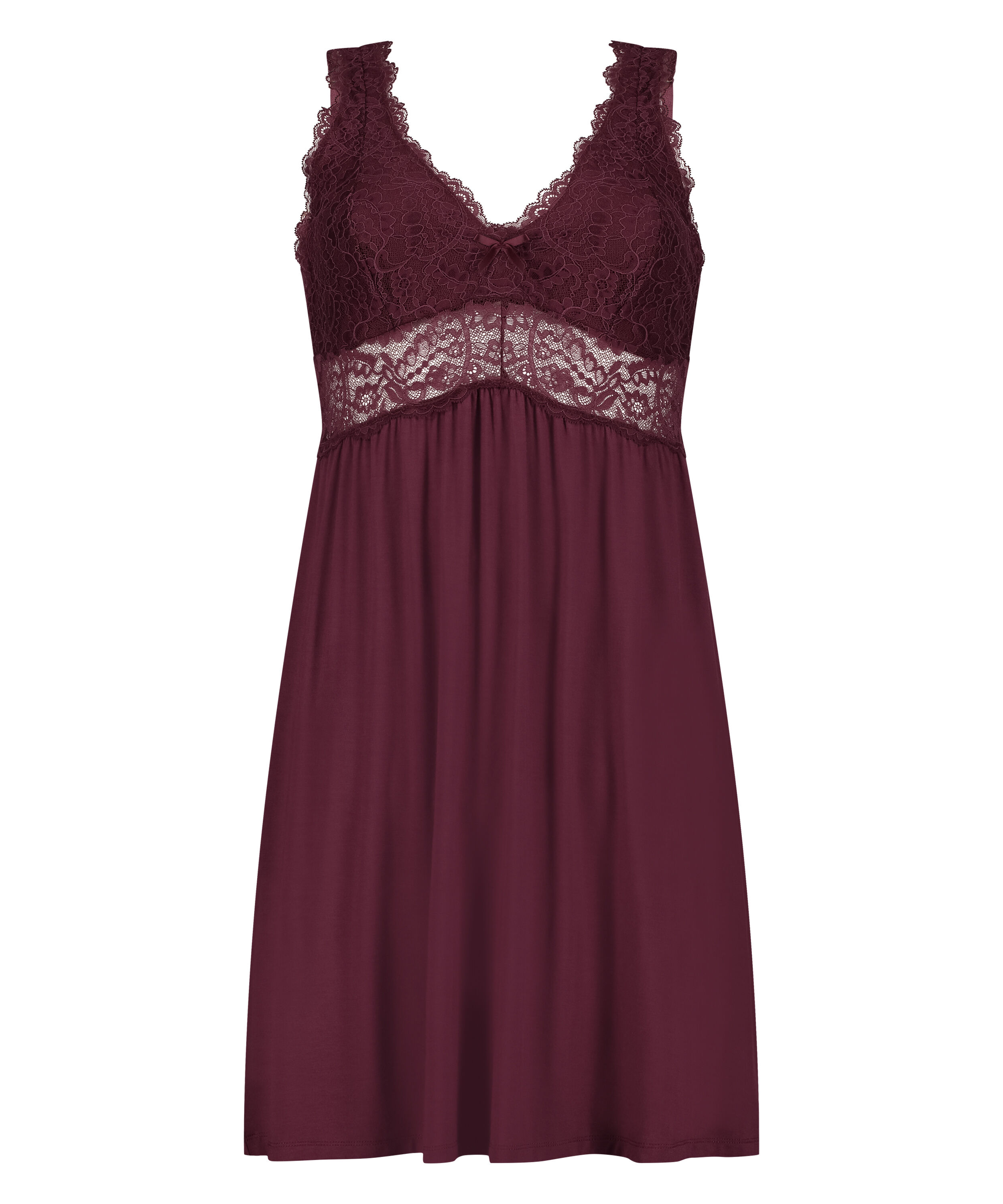 Vestido lencero Nora Lace, Morado