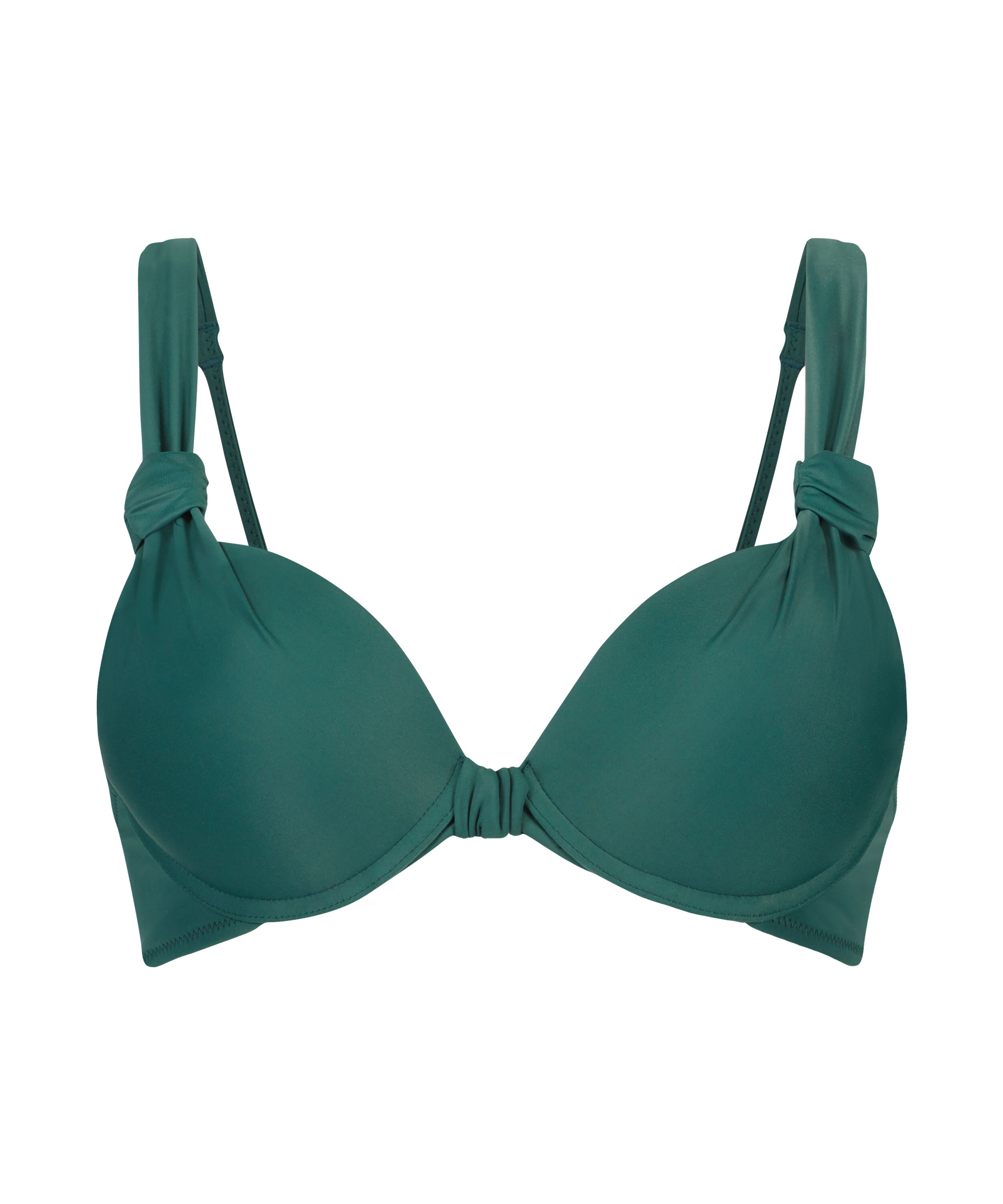 Top de bikini con aros preformado Luxe Copa E +, Verde
