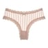 Brasile&ntilde;a en forma de V burn-out mesh, Beige