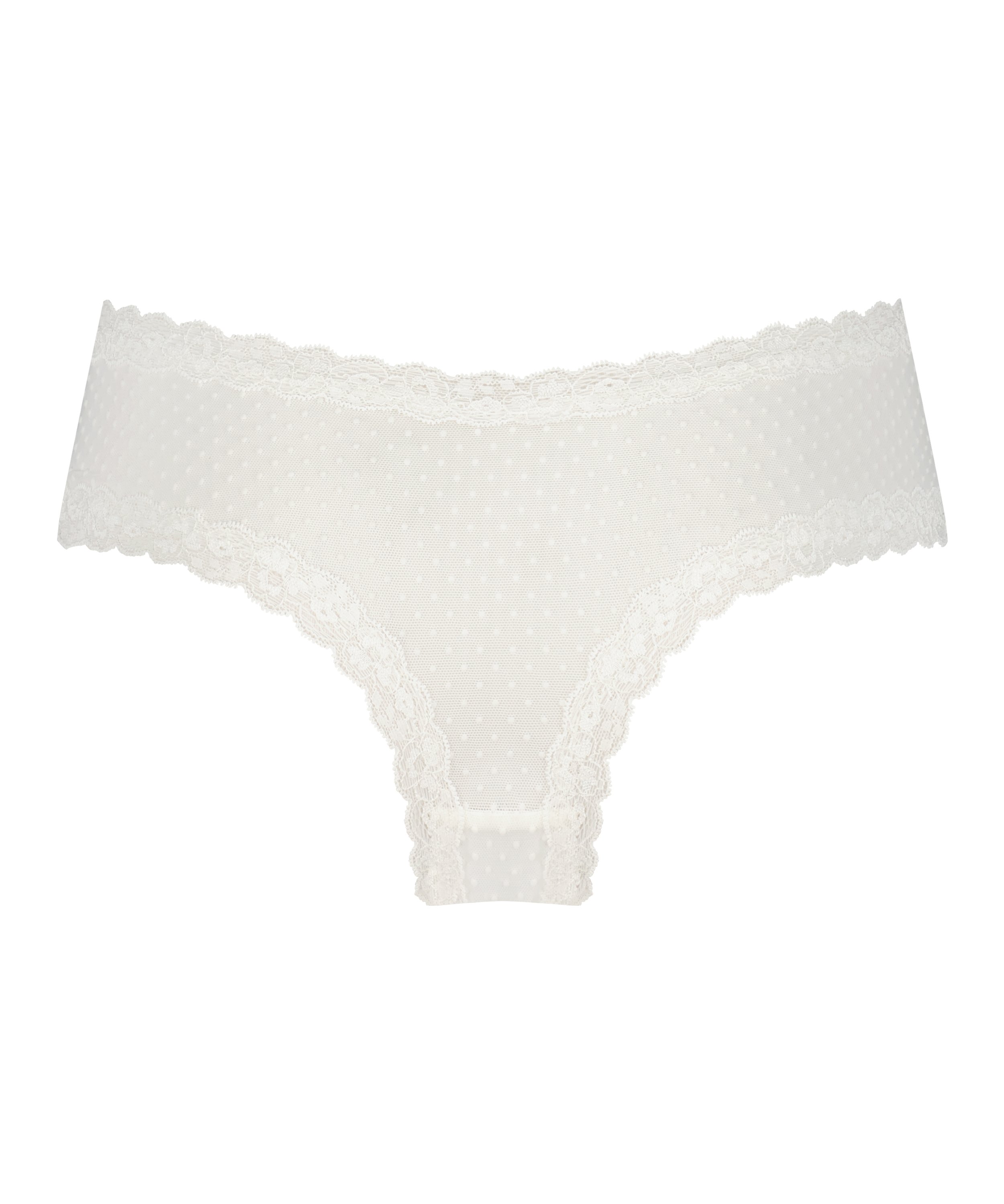 Brasile&ntilde;a en forma de V burn-out mesh, Blanco, main