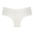 Brasile&ntilde;a en forma de V burn-out mesh, Blanco