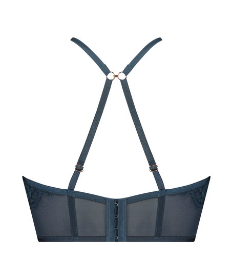 Sujetador longline push-up de aros preformado Margaret Lucy Hale, Azul