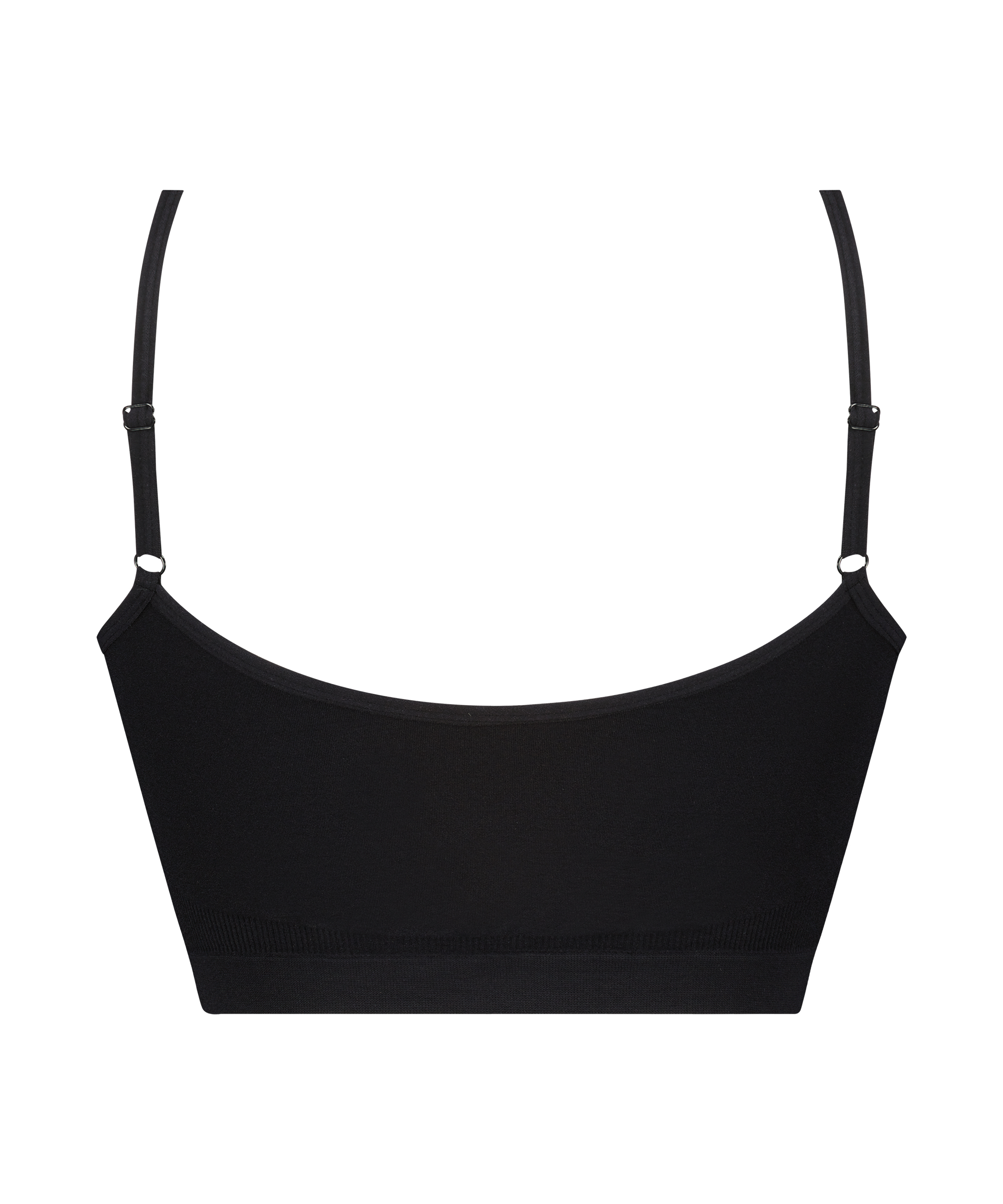 ﻿Bralette con tirantes, Negro, main