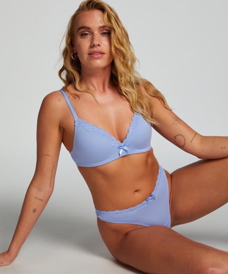 Sujetador preformado sin aros Lola, Azul