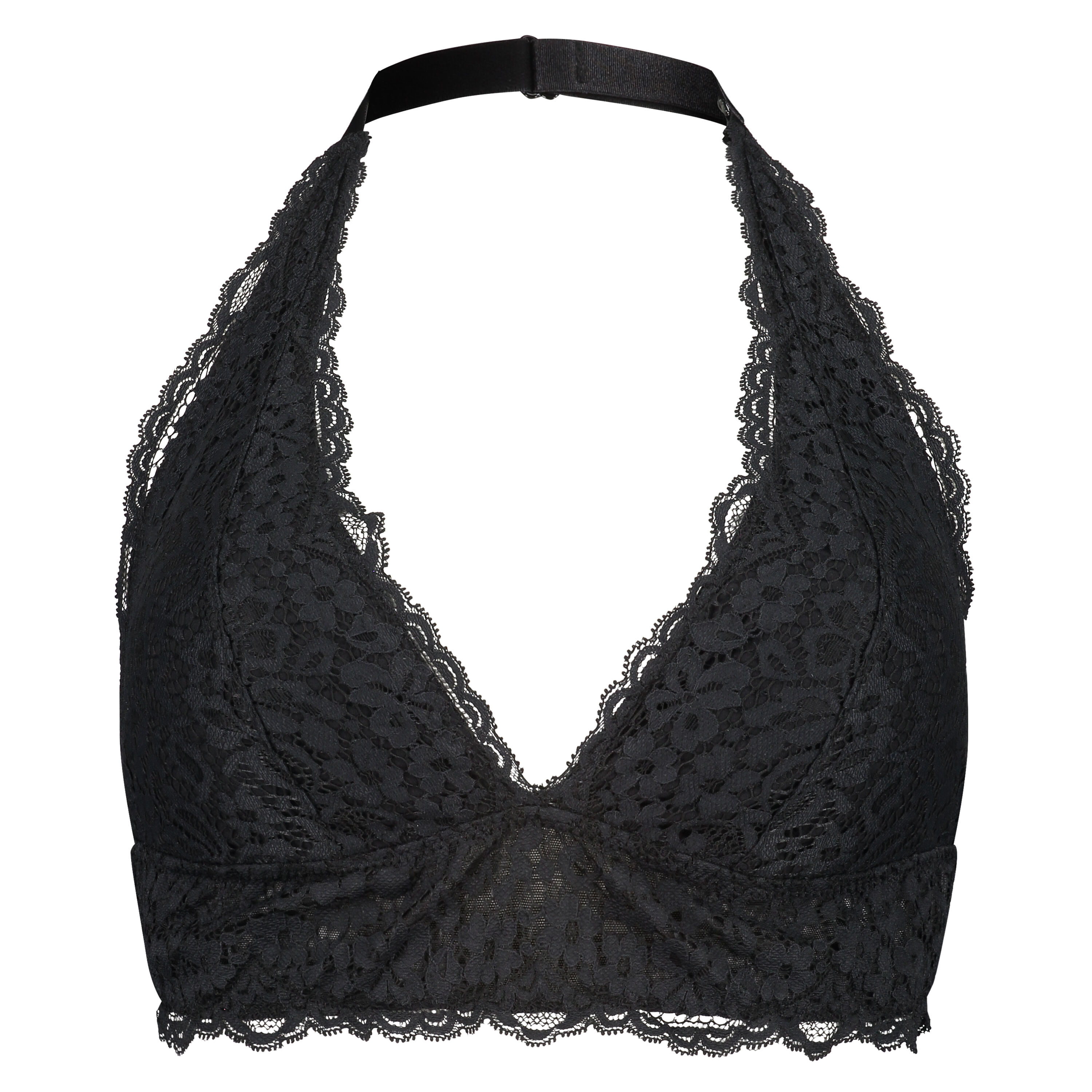 Bralette "halter" Rose, Negro