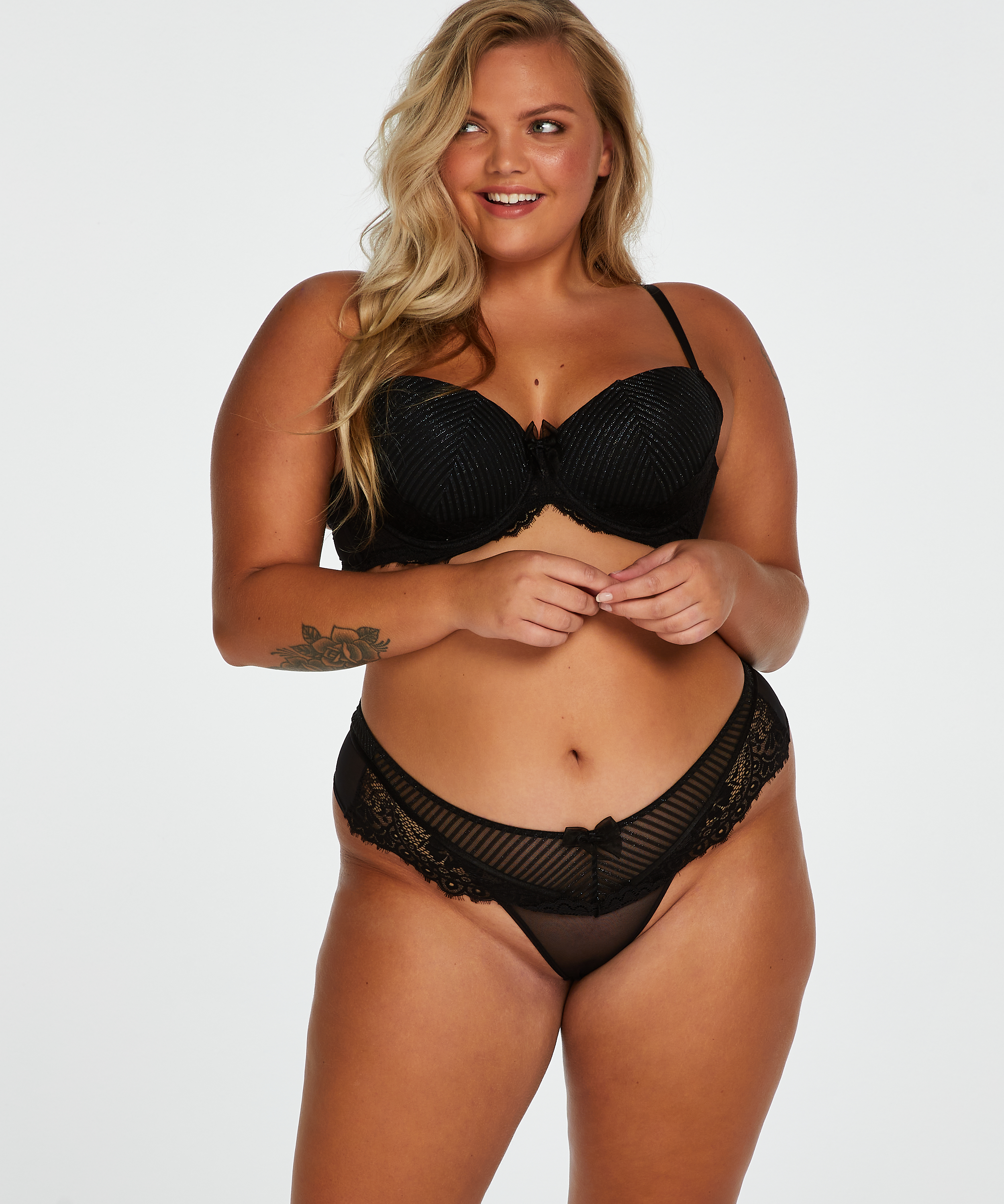 Sujetador de aros preformado Davy, Negro, main