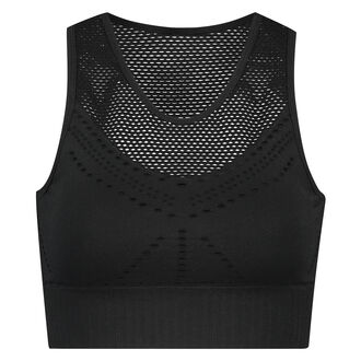 Sujetador deportivo HKMX The highneck nivel 2, Negro