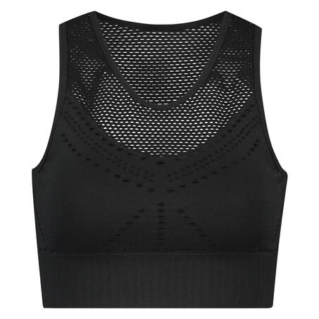 Sujetador deportivo HKMX The highneck nivel 2, Negro