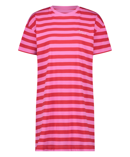 Camisón de escote redondo, Rosa