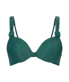 Top de bikini con aros preformado Luxe Copa E +, Verde