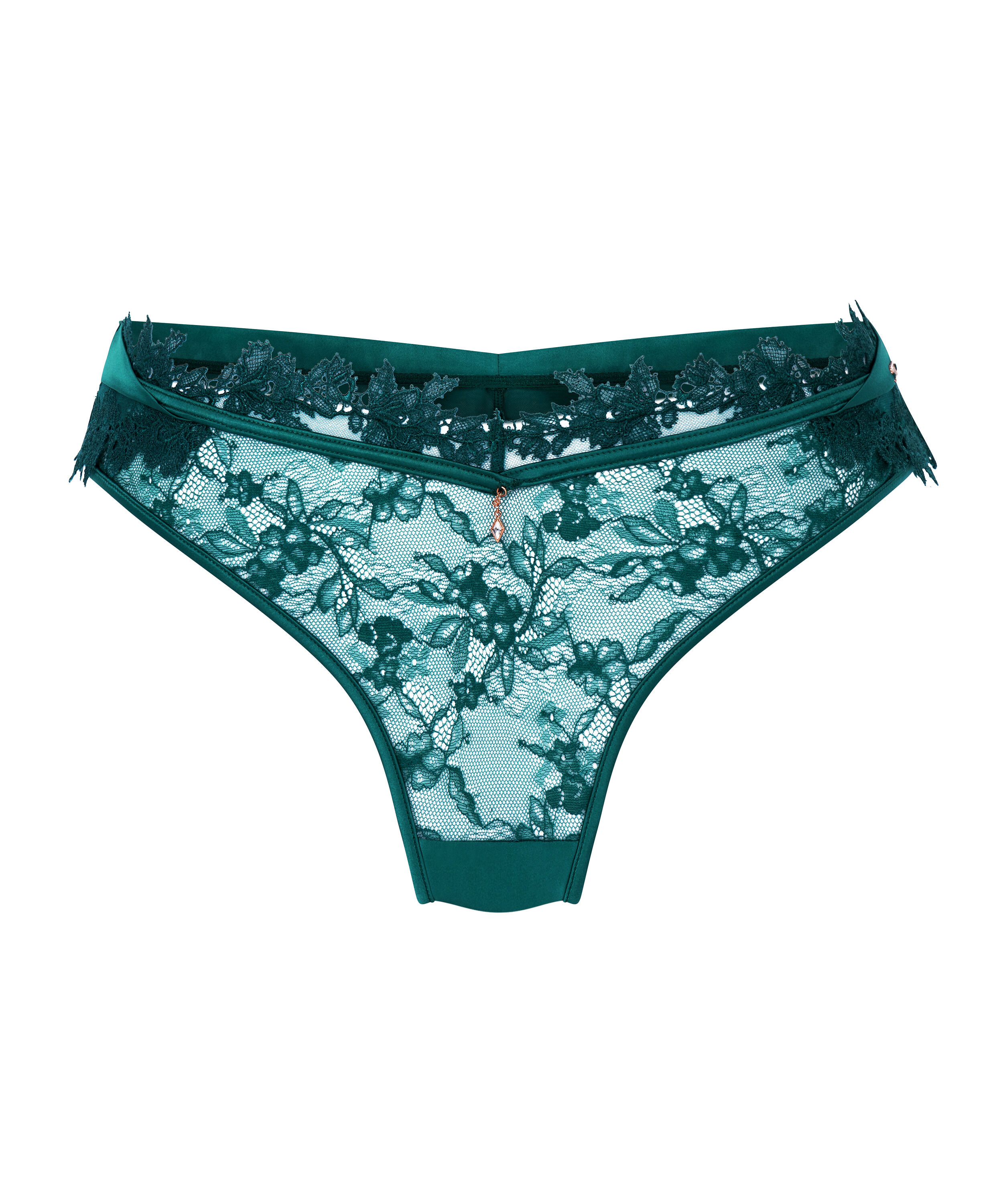 Tanga de pernera alta Julia, Verde