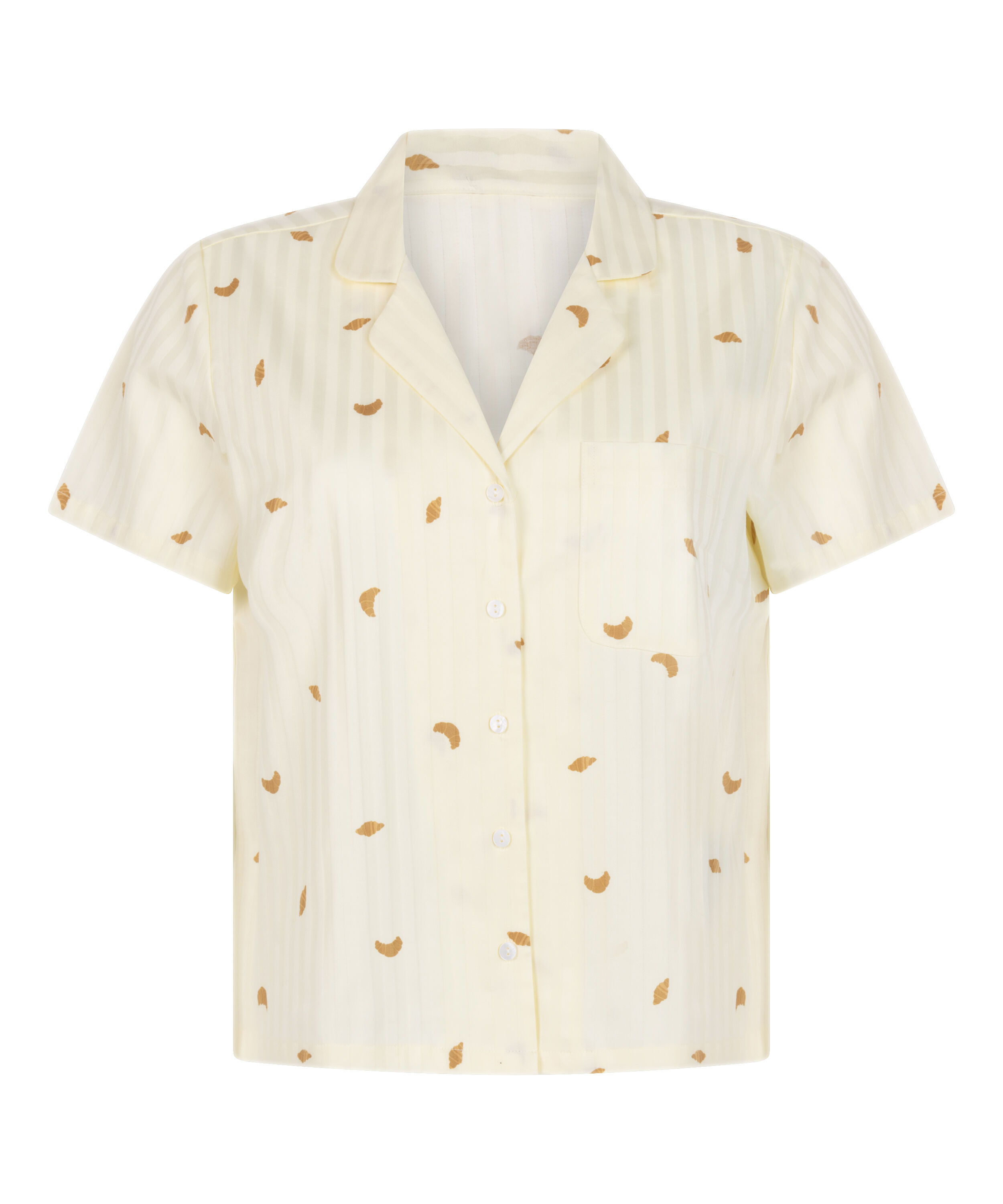 Top a rayas de algod&oacute;n Jacket, Amarillo