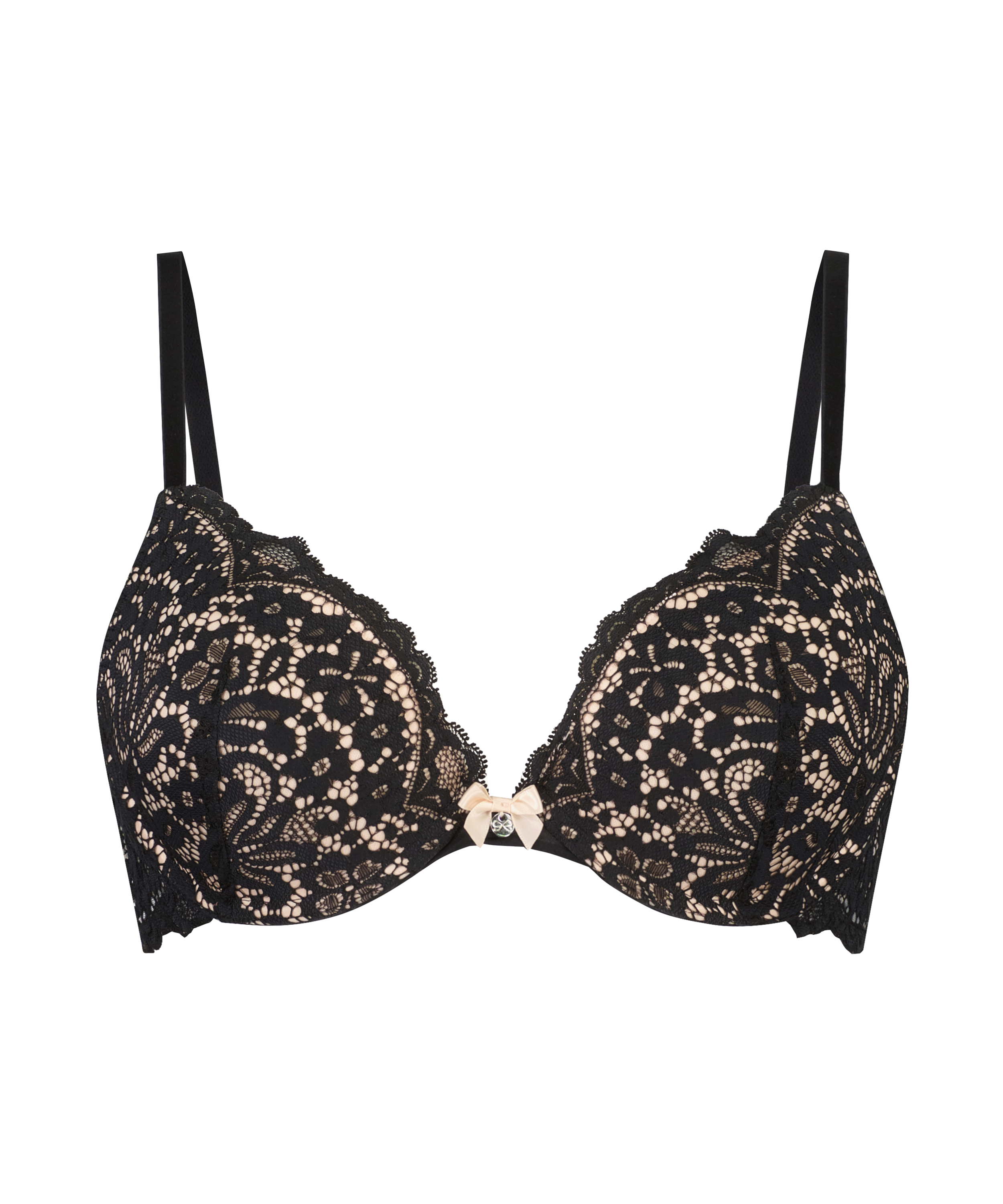 Sujetador push-up de aros preformado Rose, Negro, main