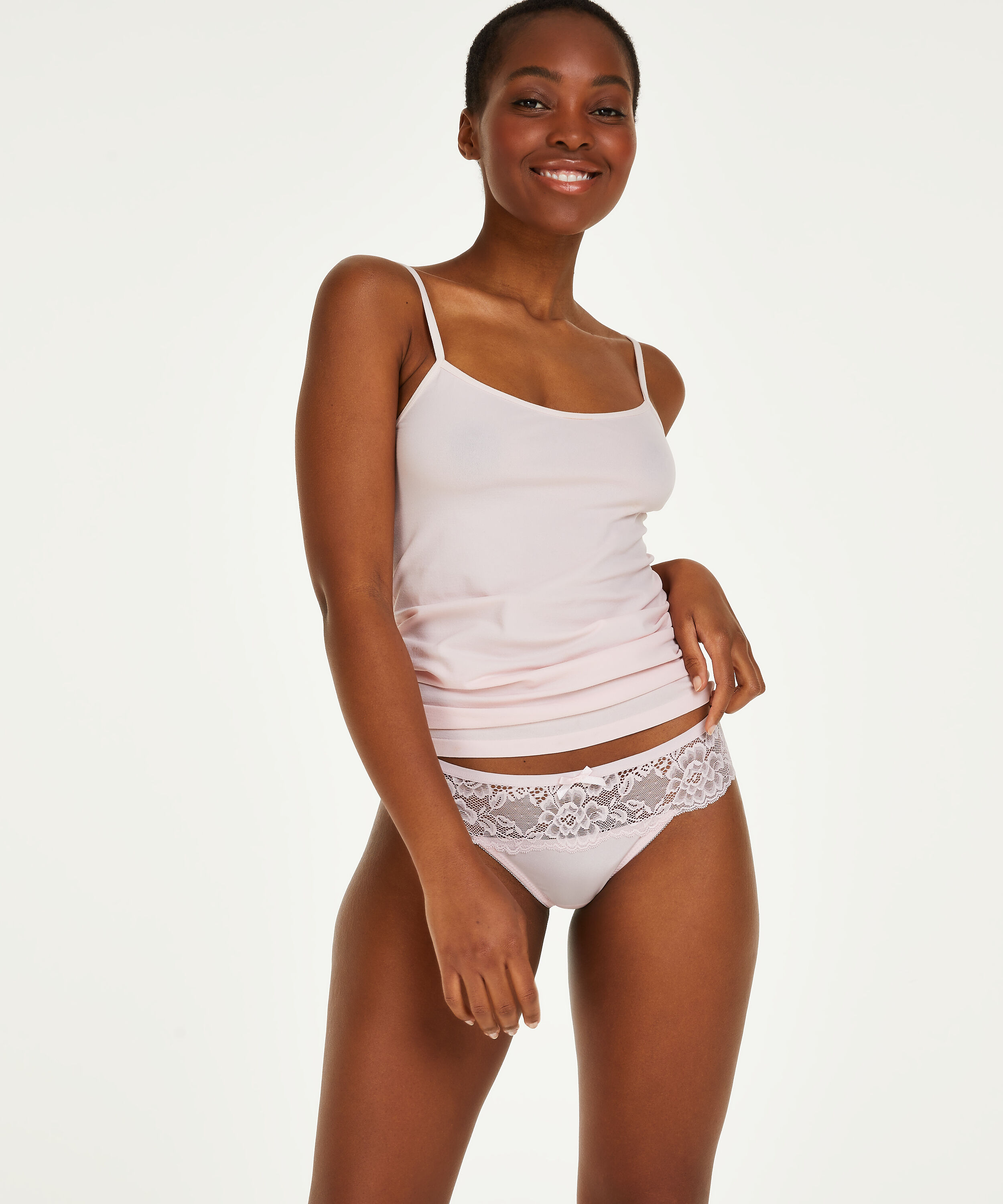 Tanga bóxer Bianca, Rosa